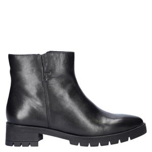 leren enkelboots zwart