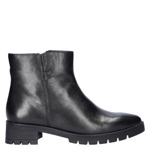 leren enkelboots zwart