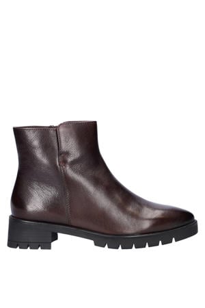 leren enkelboots donkerbruin