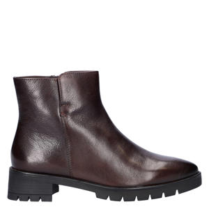 leren enkelboots donkerbruin