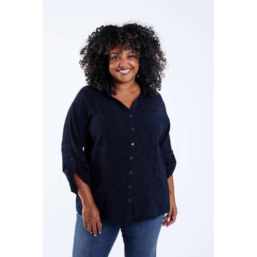 Paprika blouse donkerblauw afbeelding
