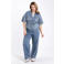 Paprika top medium blue denim