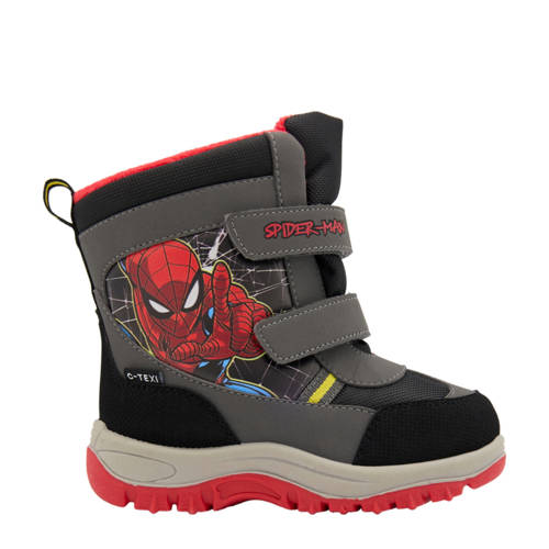 Spiderman snowboots grijs/rood afbeelding