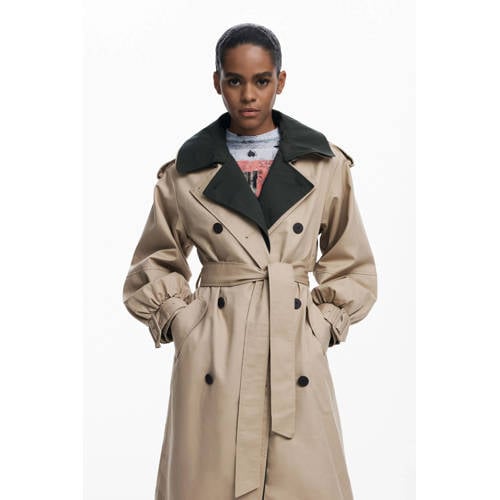 Desigual trenchcoat beige afbeelding