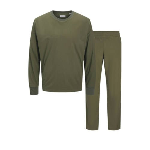 JACK & JONES pyjama JACSOLID olijfgroen afbeelding