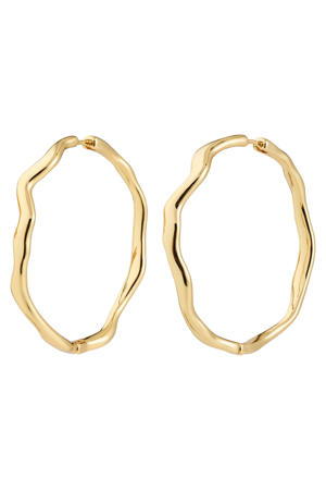 gold plated oorbellen Larkin