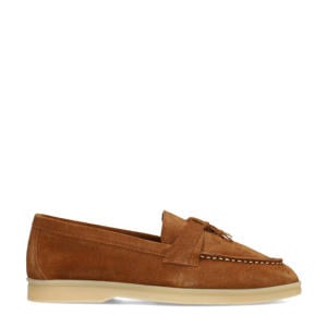 suède loafers cognac