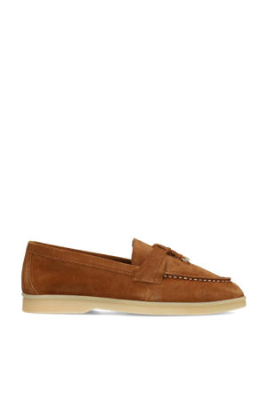 suède loafers cognac