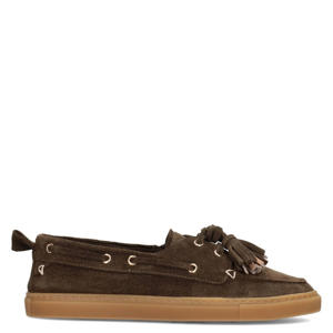 Silk suède bootschoenen bruin