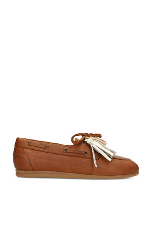 Vita leren bootschoenen cognac