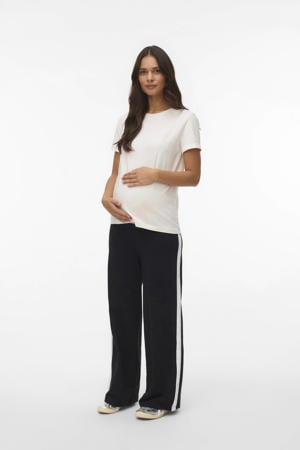 regular high waist zwangerschaps casual broek zwart