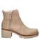 Panama Jack Pauline gevoerde nubuck enkellaarzen beige