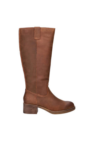 nubuck hoge laarzen cognac