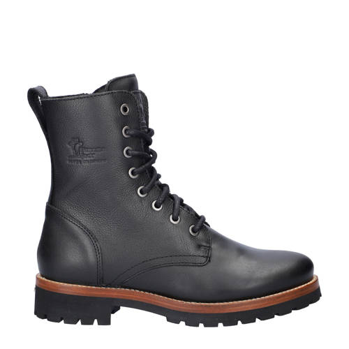 Panama Jack Frisia leren veterboots zwart afbeelding