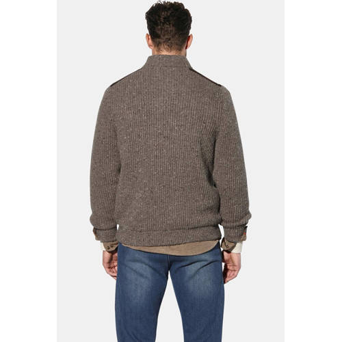 Babista gebreid vest met wol BARIMO bruin afbeelding