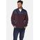 Babista regular fit fleecetrui Plus Size - donkerrood