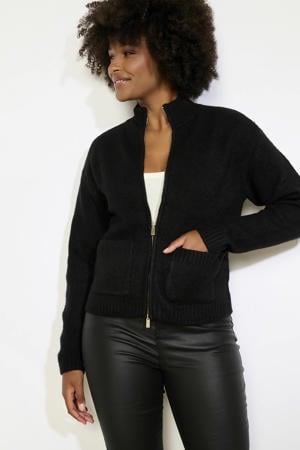 gebreid vest zwart
