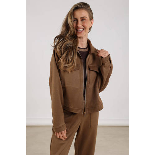 NUKUS suede jack bruin afbeelding