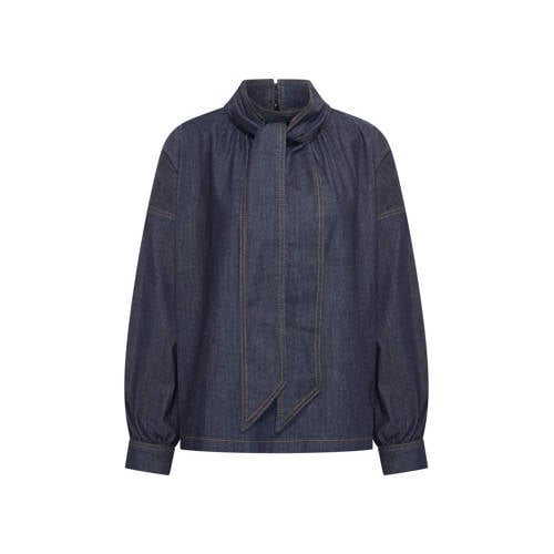 Claudia Sträter denim blouse dark blue denim afbeelding