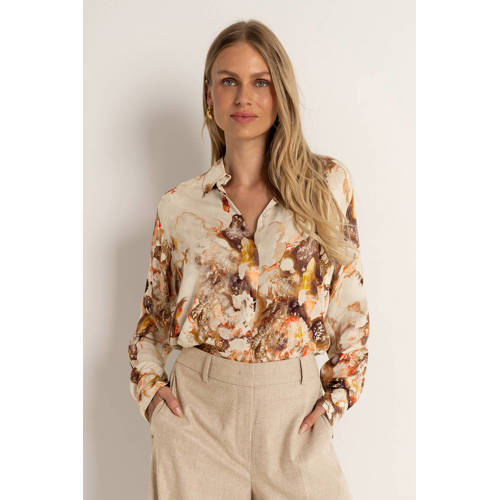 Claudia Sträter blouse beige afbeelding