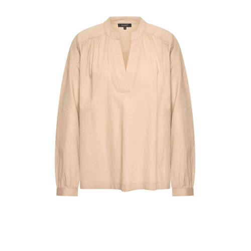 Claudia Sträter blousetop taupe afbeelding