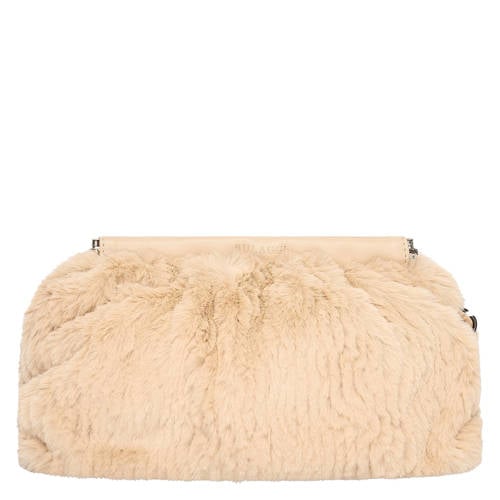 Bulaggi clutch van imitatiebont champagne afbeelding