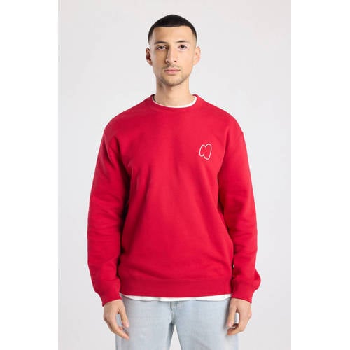 America Today sweater met backprint rood afbeelding