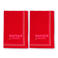 Vondels Geborduurde servetten santa's favorite rood 45cm (set van 2)