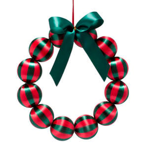 Krans groen/rood 26,5cm