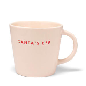 cappuccino mok SANTA'S BFF ecru 250ml 