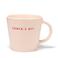 Vondels cappuccino mok SANTA'S BFF ecru 250ml