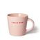 Vondels cappuccino mok JINGLE BABE roze (250 ml)