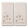 Vondels Geborduurde servetten MISTLETOE ecru 45cm (set van 2)