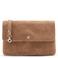 Manfield suede clutch bruin