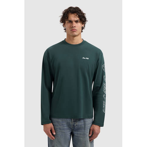 Pure Path longsleeve met backprint donkergroen afbeelding