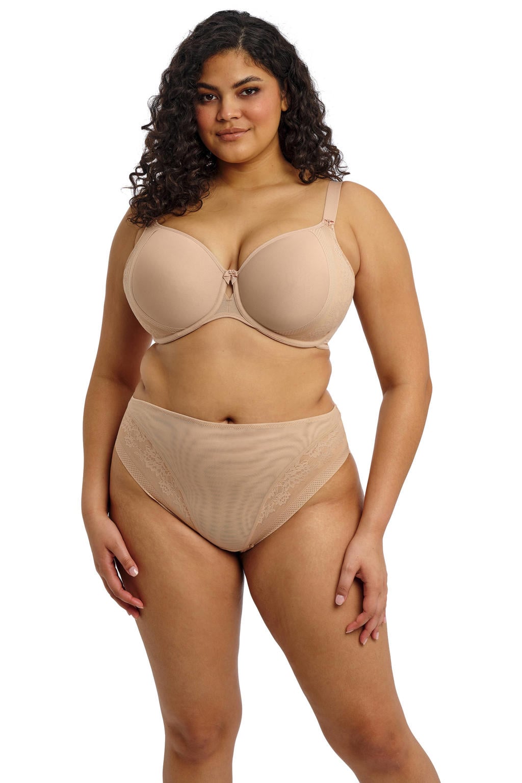 Elomi voorgevormde T-shirt-bh met beugel Nerina beige