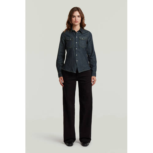G-STAR denim blouse dark blue denim afbeelding