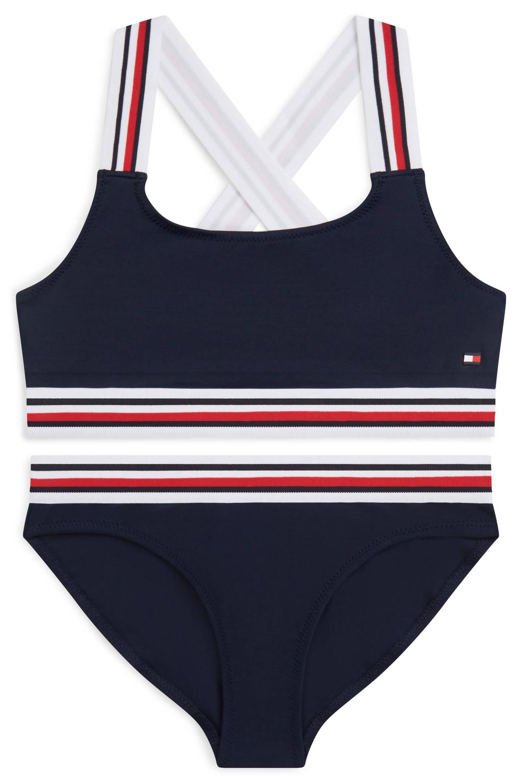 Tommy Hilfiger crop bikini donkerblauw