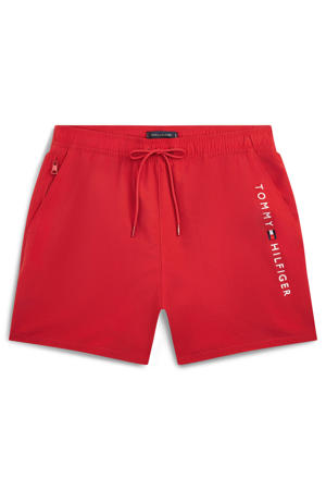 zwemshort met logo rood