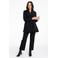YOEK straight high waist broek zwart