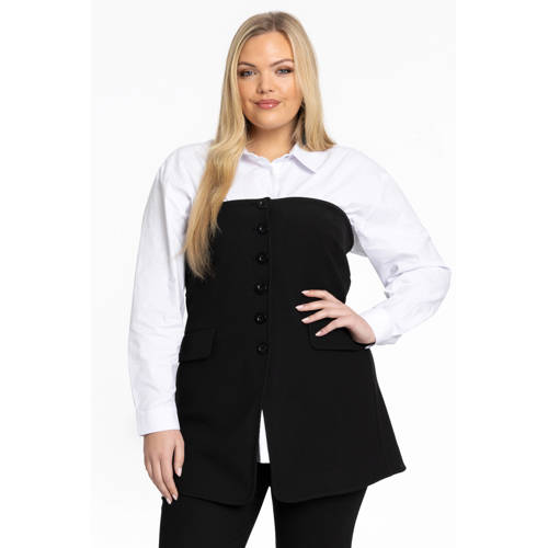 YOEK strapless top zwart afbeelding