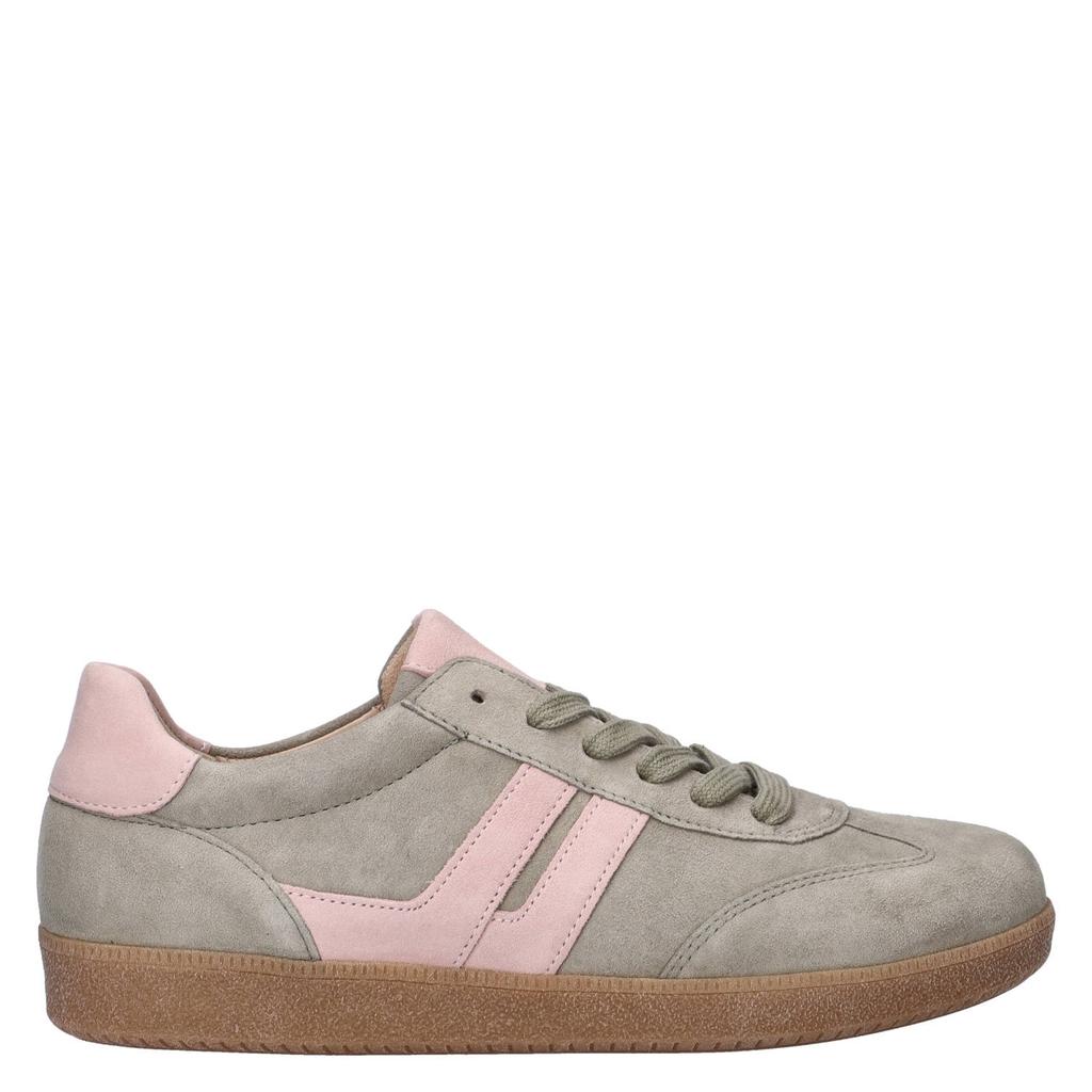 Gabor suède sneakers lichtgroen/lichtroze