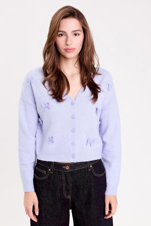 gebreid vest lavendel