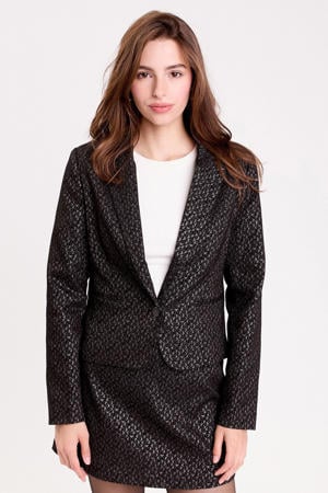 cropped blazer zwart