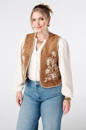 gilet cognac