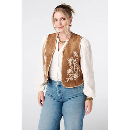 MS Mode gilet cognac afbeelding