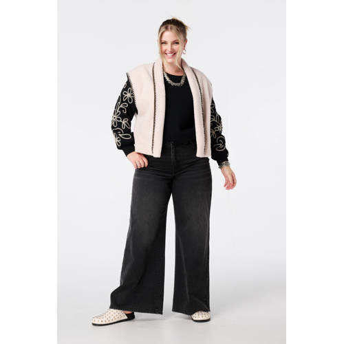 MS Mode teddy gilet ecru afbeelding