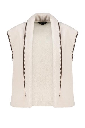teddy gilet ecru