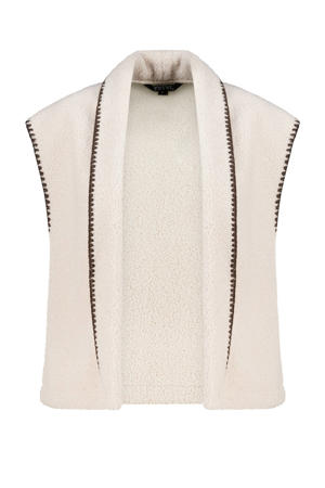 teddy gilet ecru