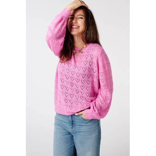MS Mode trui roze fijn gebreid afbeelding